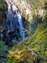 Gjuvefossen is a regulated waterfall near Flesberg in Fagerfjell in the region Buskerud, Norway Royalty Free Stock Photo