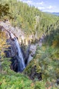 Gjuvefossen is a regulated waterfall near Flesberg in Fagerfjell in the region Buskerud, Norway Royalty Free Stock Photo