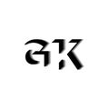 GK Monogram Shadow Shape Style