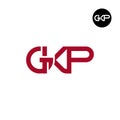 GKP Logo Letter Monogram Design Royalty Free Stock Photo