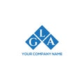 GLA letter logo design on WHITE background. GLA creative initials letter logo concept. GLA letter design.GLA letter logo design on