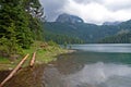 Glacial Black lake located on mount Durmitor