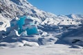 Glacial Blue Ice Royalty Free Stock Photo