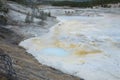 Glacial geyser pool in Yellowstone Royalty Free Stock Photo