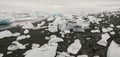 Glacial ice melting on mountais cervino of iceland Royalty Free Stock Photo