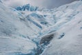 Glacial ice during trekking Perito Moreno Glacier - Argentina Royalty Free Stock Photo