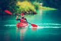 Glacial Lake Kayak Trip Royalty Free Stock Photo