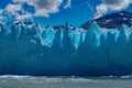 glacial landscape of Perito Moreno in Pampa Argentina