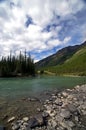 Glacial River and Lake Royalty Free Stock Photo