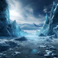 Glacial Serenity Amidst Extraterrestrial Cold: A Frozen Wonderland Awaits Exploration