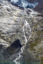 Small glacial stream from a melting glacier in Alaska Royalty Free Stock Photo