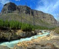 Kootenay National Park, Canadian Rocky Mountains, Glacial Tokumm Creek above Marble Canyon, British Columbia, Canada Royalty Free Stock Photo