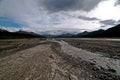 Glacial Valley and Braided River Royalty Free Stock Photo