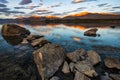 National Park, New Zealand Beautiful landscape of glaciers of mountain lakes