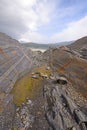 Glacially Scraped Rock on a Glacial Nunatak Royalty Free Stock Photo