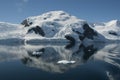 Glacier in Antarctic mountainous landscape, Royalty Free Stock Photo