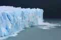 Glacier in Argentina melting because of global warming as big chunks of ice are breaking off Royalty Free Stock Photo