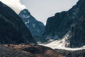 Glacier Azarova. Mountains ridge Kodar, Pik BAM - the highest peak of the ridge Kodar in Transbaikalia