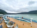 Glacier Bay National Park - 9 1 22 - Tourists viewing the glaciers from the deck of a cruise ship Royalty Free Stock Photo