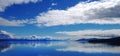 Glacier bay sky reflection on water Royalty Free Stock Photo