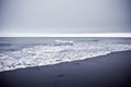 Glacier on Black Sand Beach