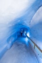 Glacier cave tunnel at Mount Titlis Royalty Free Stock Photo