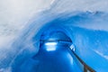 Glacier cave tunnel at Mount Titlis Royalty Free Stock Photo