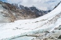 Glacier in Chola pass in Everest base camp trekking route, Himalaya mountains range in Nepal