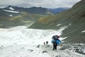 Glacier climbers team Royalty Free Stock Photo