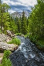 Glacier creek with Flattop Mountain