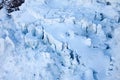 Glacier crevasses near Matterhorn, Switzerland.