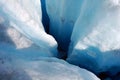 Glacier crevice Royalty Free Stock Photo