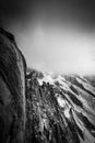 Glacier des Bossons, Mont-Blanc massif : View from Aiguille du Midi - Chamonix, Haute-Savoie, France Royalty Free Stock Photo