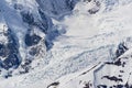 Glacier details at Denali Base Camp in the Denali National Park Royalty Free Stock Photo