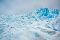 Glacier with dirty snow. Shevelev.