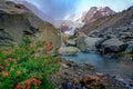 Glacier in El Chalten, Fitz Roy, Patagonia Argentina, Los Glaciares Royalty Free Stock Photo