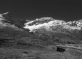 Berninapass in den Engadiner Alpen. Bernina-PAss in the Swiss Alps