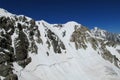 Glacier field with a crack