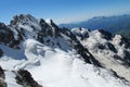 Glacier field and rock summits