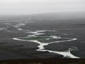 Glacier flood plain in Iceland