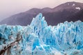 On the glacier formed Calgaspors - penitent firn Royalty Free Stock Photo