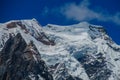 Glacier in high mountains in Himalayas