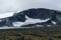 Glacier in the hills of jotunheimen