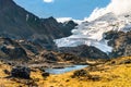 Glacier at the Huaytapallana mountain range in Huancayo, Peru Royalty Free Stock Photo