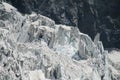 Glacier ice bocks falling