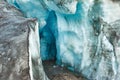 Glacier ice cave Royalty Free Stock Photo