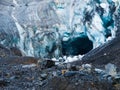 Glacier ice cave in Iceland Royalty Free Stock Photo