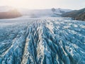 Glacier ice closeup, Iceland nature