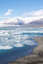 Glacier ice lagoon in Jokullsarlon