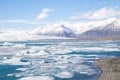 Glacier ice lagoon in Jokullsarlon